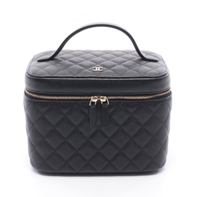 シャネル CHANEL マトラッセ ハンドバッグ バッグ キャビアスキン(グレインドカーフ) レディース ブラック系 A80913 【中古】