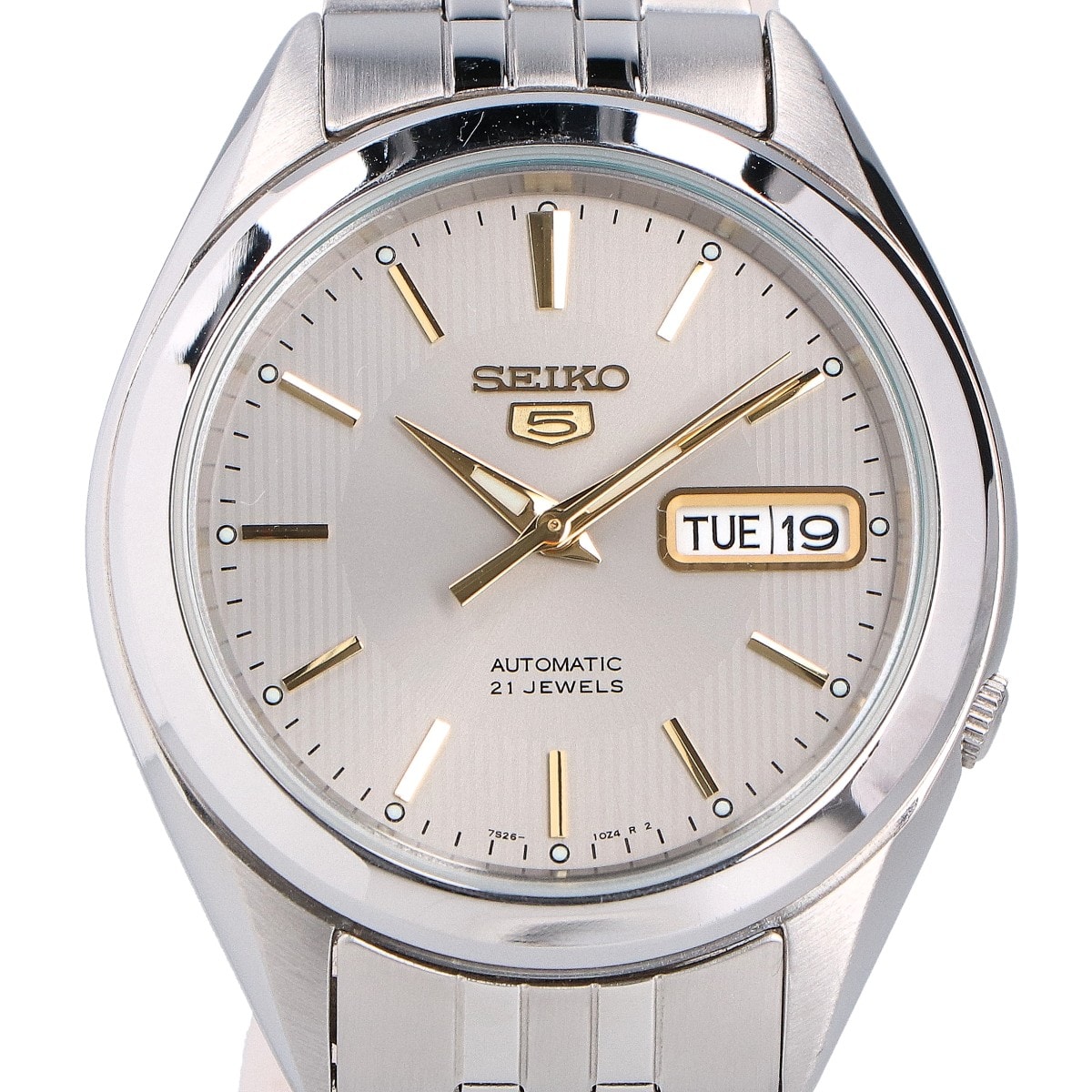 セイコー SNKL19J1 7S26 SEIKO 5 セイコー5 デイデイト シースルーバック 自動巻き