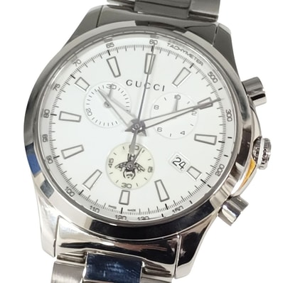 GUCCI グッチ 品番YA126472 126.4 Gタイムレス クロノグラフ クォーツ 腕時計 C933