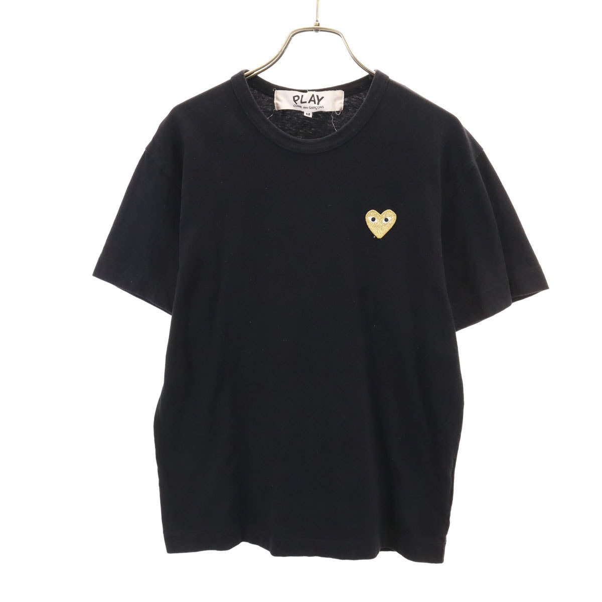 PLAY COMME des GARCONS プレイコムデギャルソン 2022年 日本製 半袖 Tシャツ M ブラック