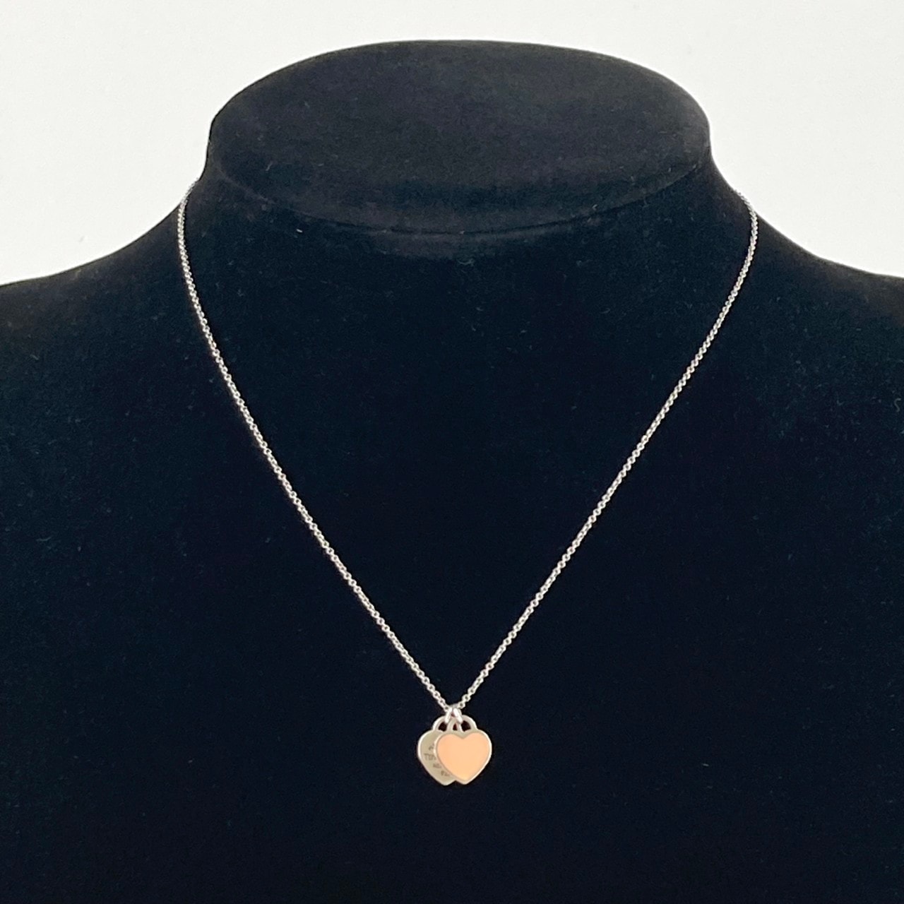 TIFFANY&Co.(ティファニー) リターントゥ ダブルハートタグ Ag925 ネックレス 2.7g シルバー