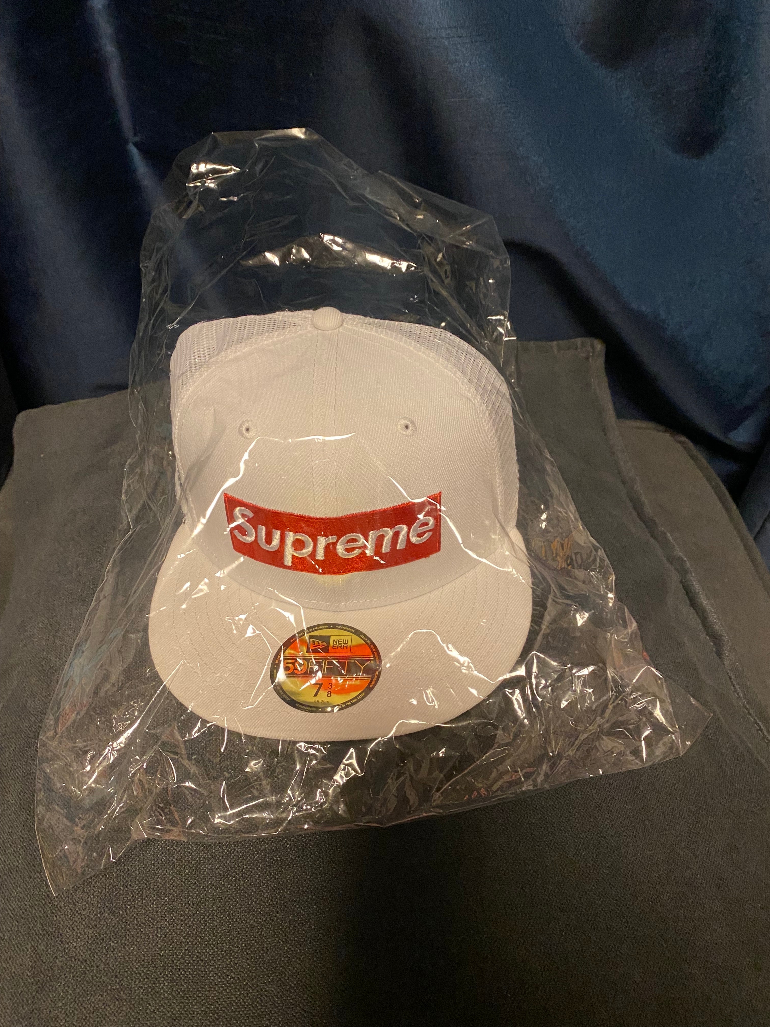 Supreme Box Logo Mesh Back New Era "White" (24SS)