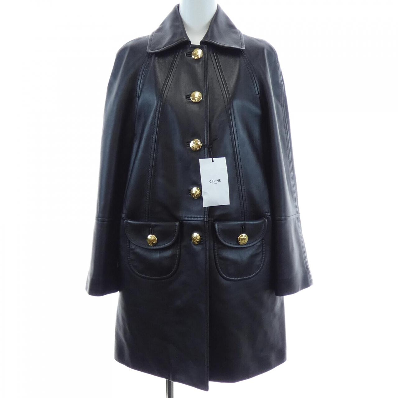 セリーヌ CELINE クロディーヌカラー 2D561583C レザーコート