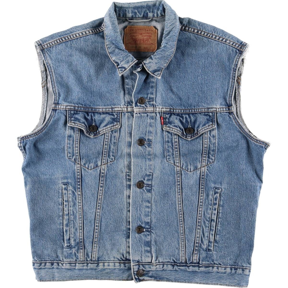 古着 90年代 リーバイス Levi's デニムベスト メンズL相当 ヴィンテージ/eaa544526