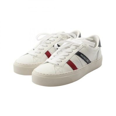 モンクレール MONCLER MONACO2 スニーカー 靴 レザー レディース ホワイト系 / ネイビー系 / レッド系 4M00160M449600135 【中古】