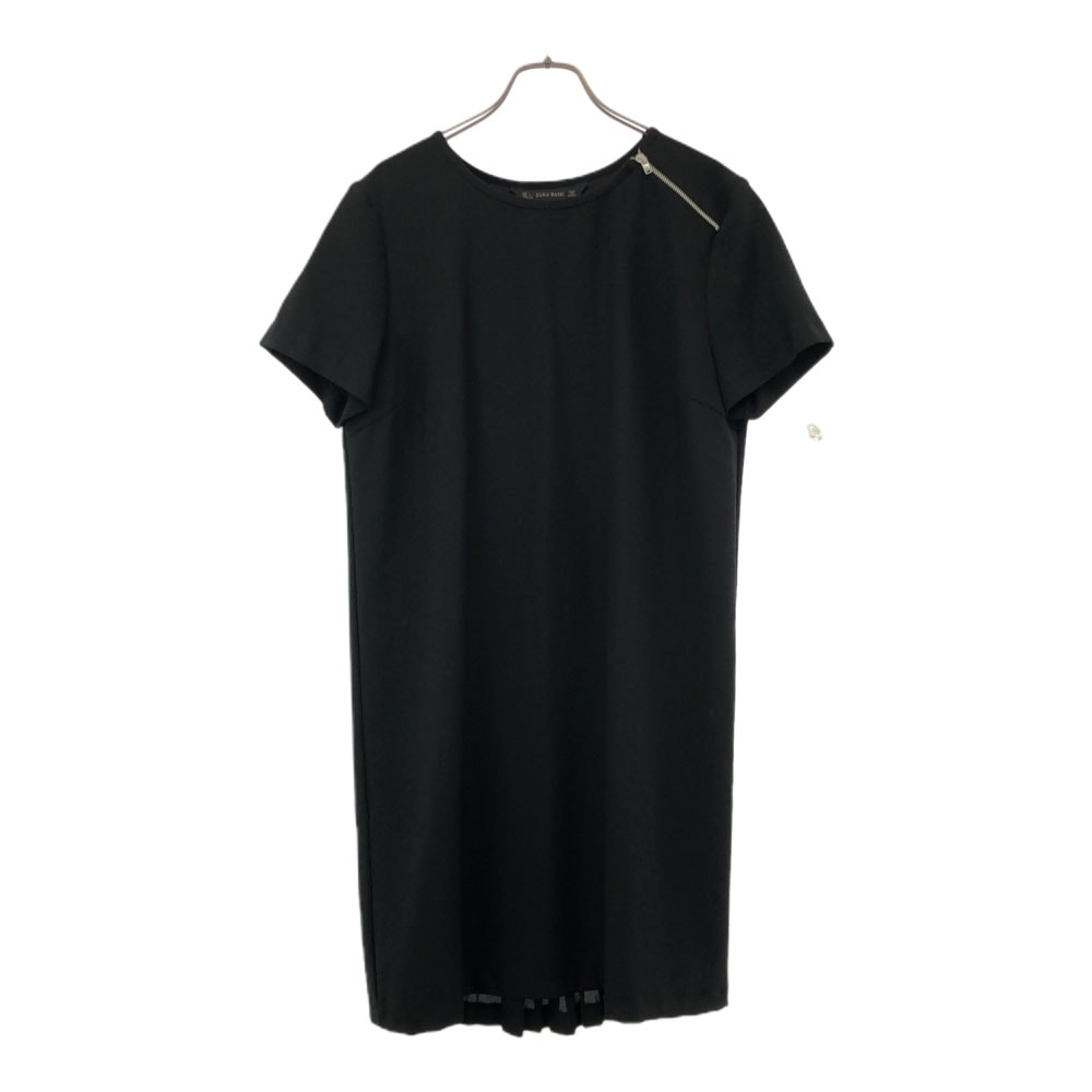 ZARA BASIC ザラベーシック 半袖 ワンピース L ブラック