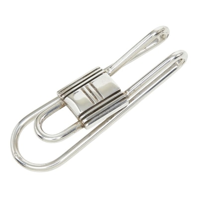 エルメス カデナ マネークリップ シルバー レディース HERMES 中古
