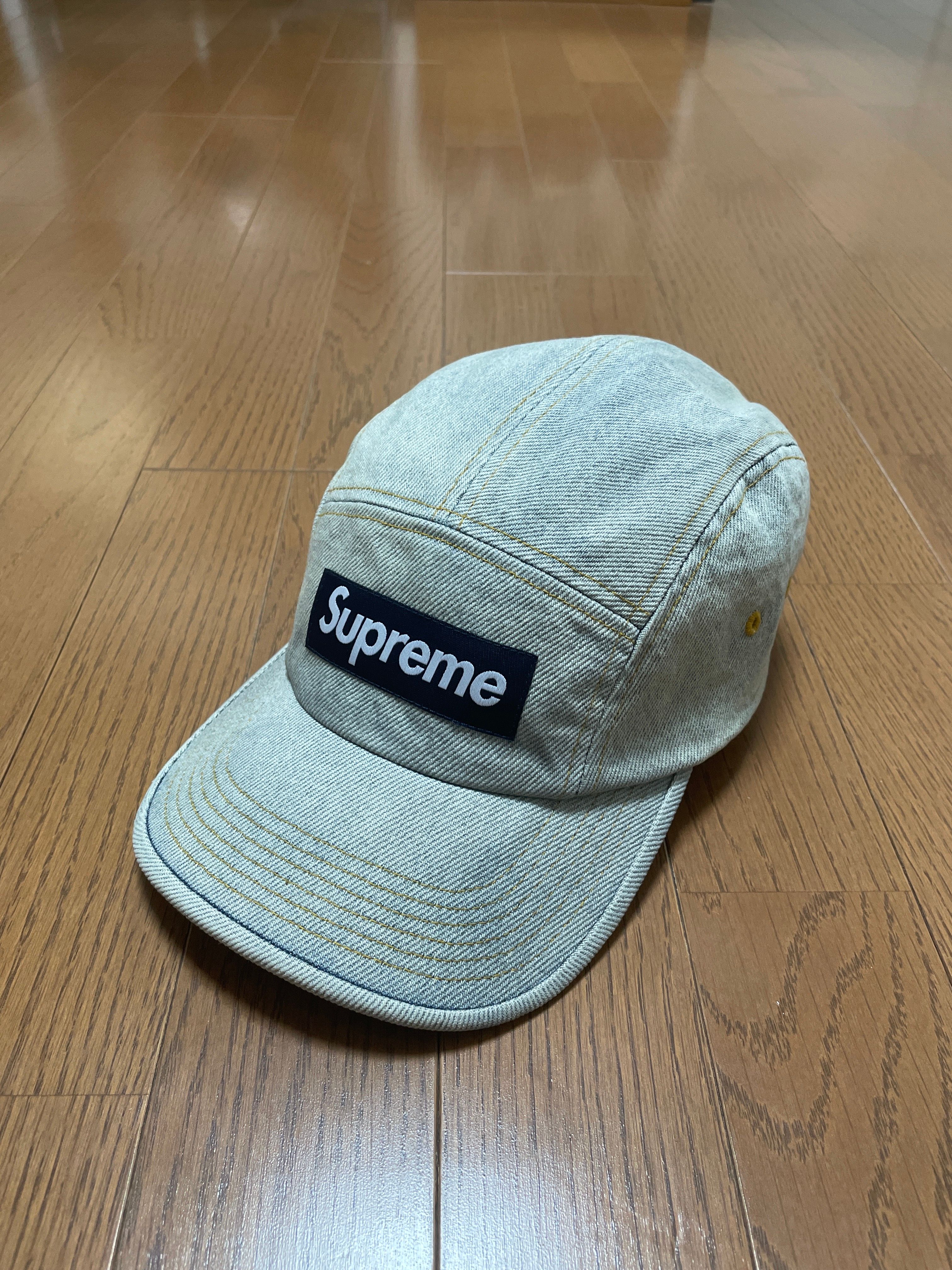 Supreme Denim Camp Cap "Dirty Indigo" (23SS)