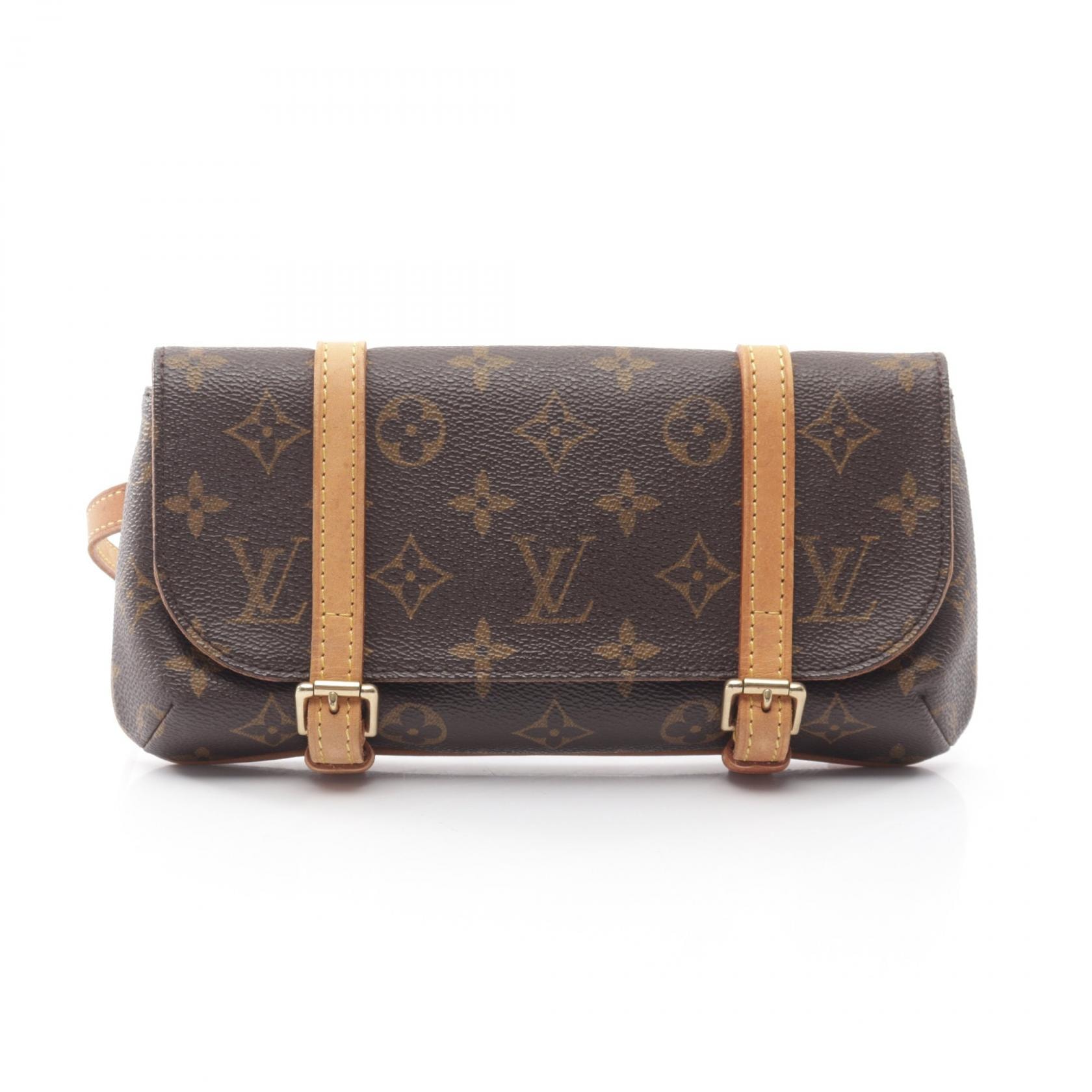 ルイ・ヴィトン LOUIS VUITTON ポシェット マレル モノグラム ウエストバッグ ボディバッグ バッグ PVCコーティングキャンバス レザー レディース ブラウン系 M51159 【中古】