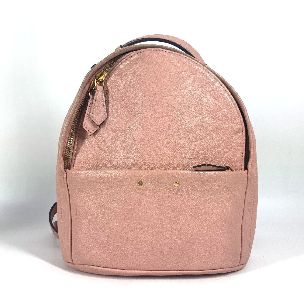 ルイヴィトン LOUIS VUITTON ソルボンヌ M44019 モノグラムアンプラント バックパック カバン リュック リュックサック モノグラムアンプラントレザー ピンク