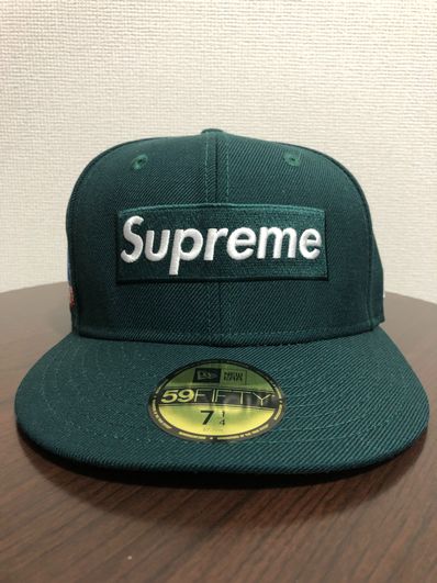 Supreme World Famous Box Logo New Era® "Dark Green"