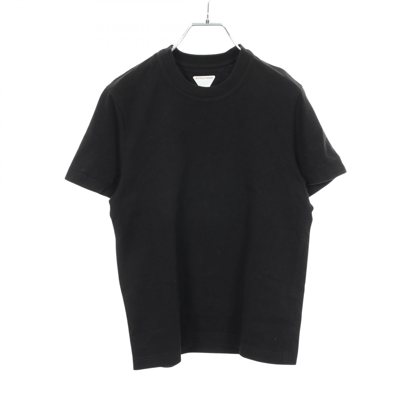 ボッテガヴェネタ BOTTEGA VENETA クルーネック 半袖Tシャツ 衣料品 トップス コットン レディース ブラック系 744780 【中古】