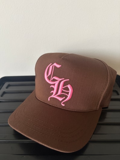 Chrome Hearts Baseball Cap 5 Panel CH "Brown/Pink"