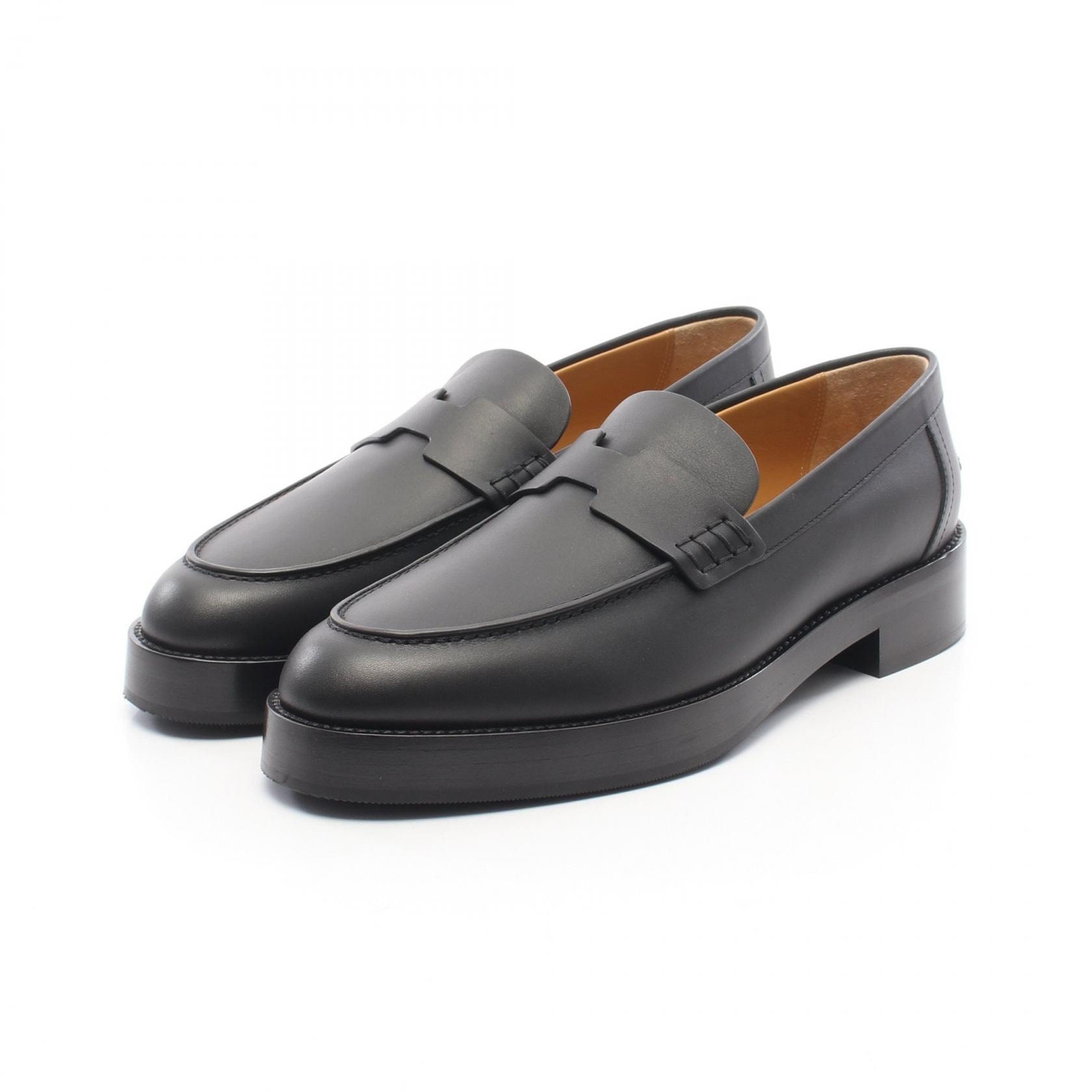 エルメス HERMES モカシン Hour アワー ローファー 靴 レザー レディース ブラック系 【中古】