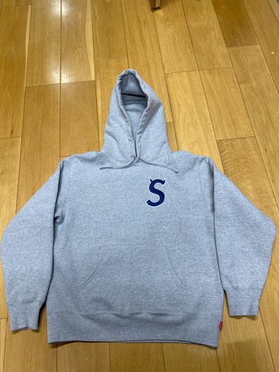Supreme S Logo Hooded Sweatshirt "Heather Grey" (22FW)