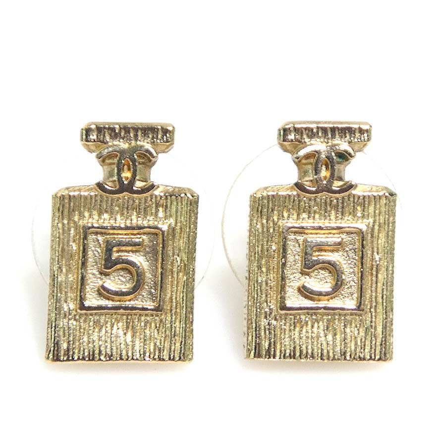 シャネル CHANEL ピアス Perfume Bottle メタル ゴールド レディース【中古】 e61800g