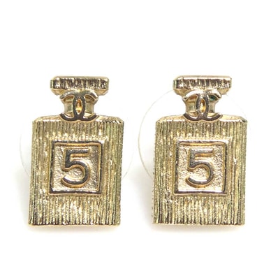 シャネル CHANEL ピアス Perfume Bottle メタル ゴールド レディース【中古】 e61800g