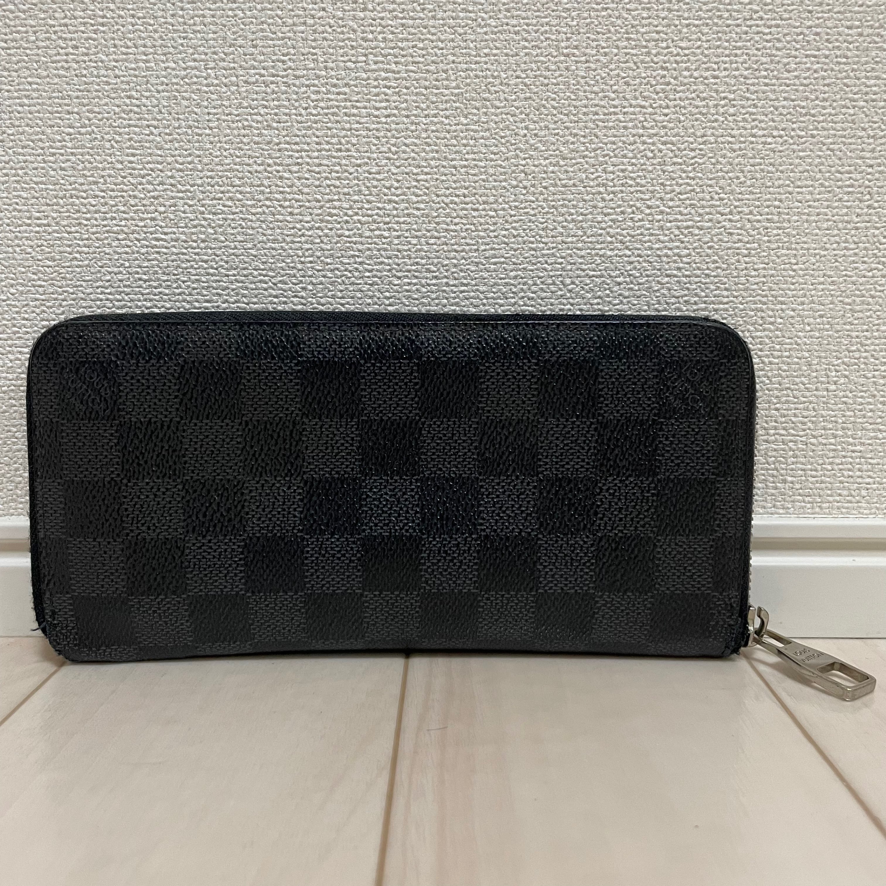 Louis Vuitton [Old Model] Zippy Wallet Vertical Damier Graphite