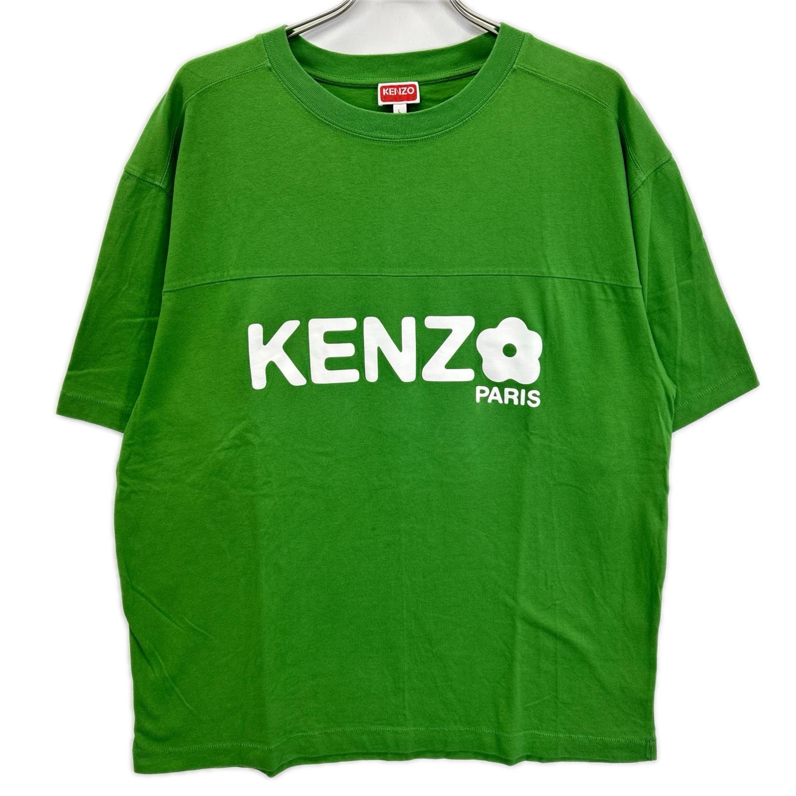 ケンゾー 24SS FD55TS4094SG グリーン Boke Flower 2.0 フラワープリント半袖 Tシャツ L