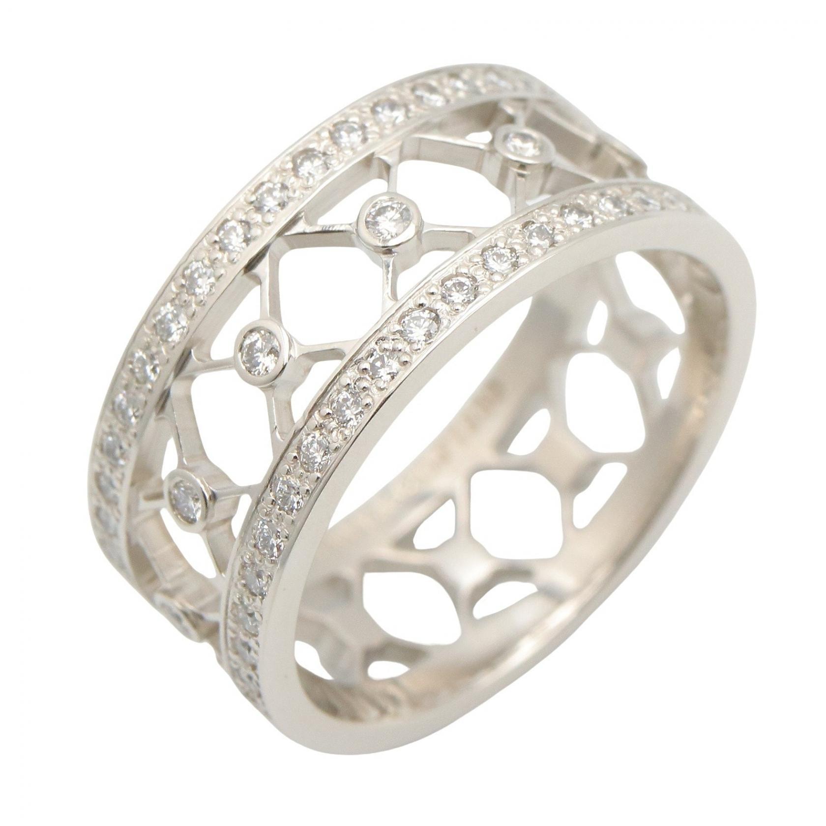 ティファニー TIFFANY&CO ヴォアール ダイヤ リング リング・指輪 ジュエリー Pt950プラチナ ダイヤモンド レディース クリア系 / シルバー系 【中古】