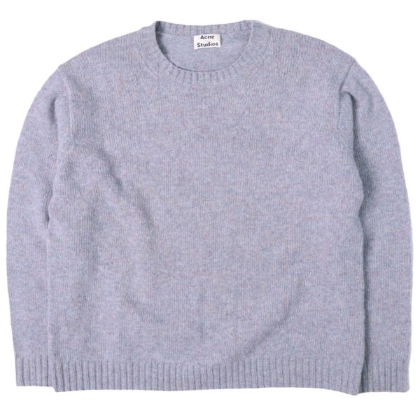 Acne Studios アクネストゥディオズ シェットランドウール クルーネックニット 1662-343-1561 M ラベンダー セーター トップス g28226