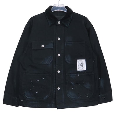 NEIGHBORHOOD BW . Washed Coverall Jacket "Black"