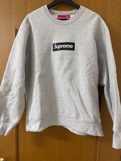 Supreme Box Logo Crewneck "Heather Grey" (22FW)