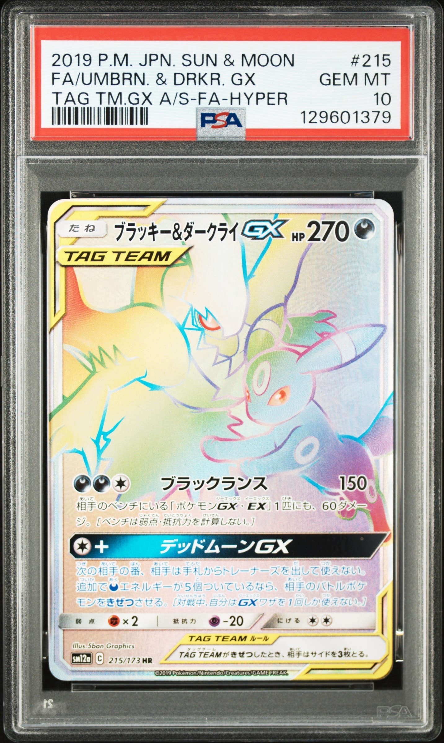 ブラッキー&ダークライGX HR[SM12a 215/173](ハイクラスパック「TAG
