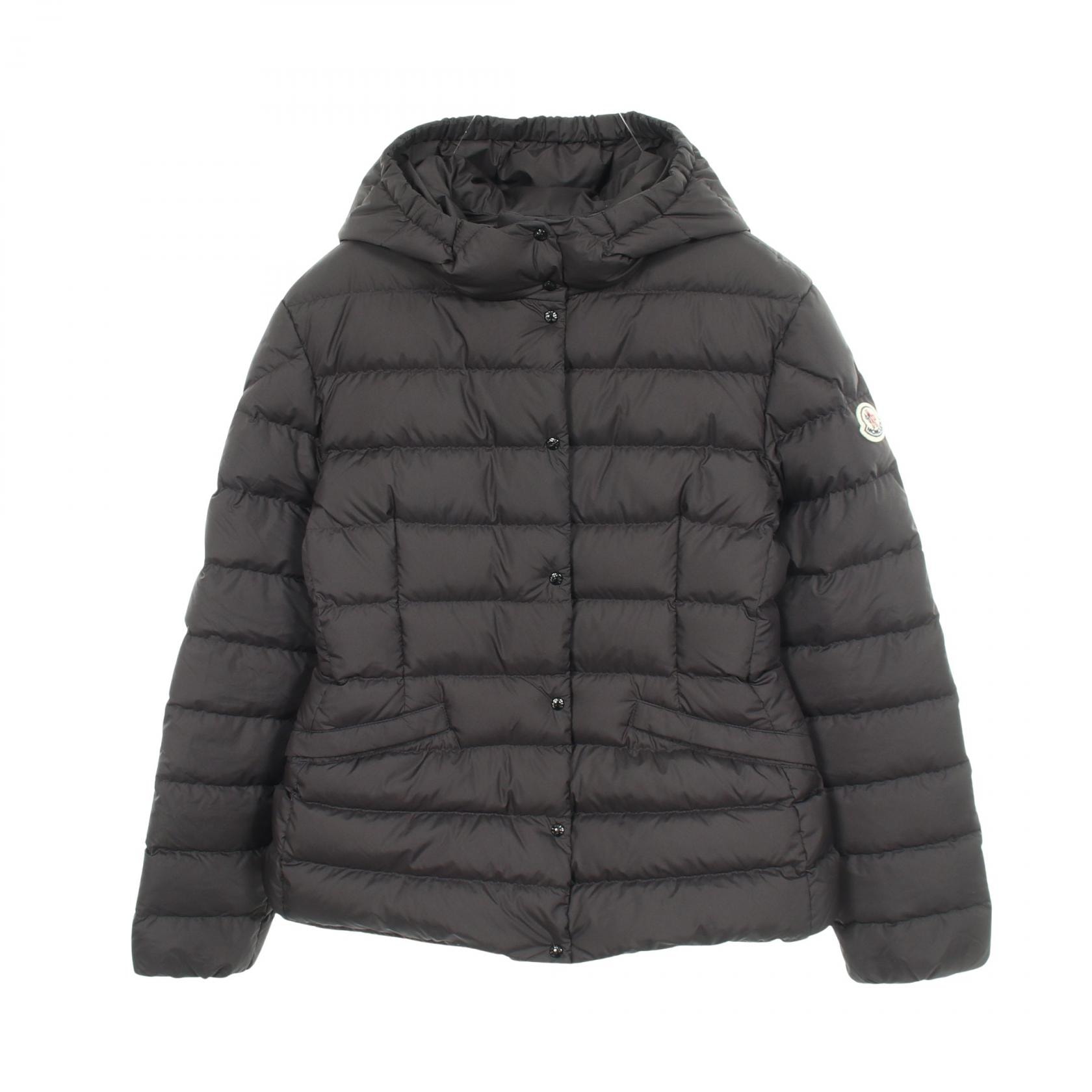 モンクレール MONCLER EGISTO キッズ フード付き ダウンジャケット 衣料品 アウター ポリエステル レディース ブラック系 1A00005 【中古】