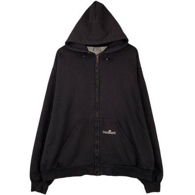 古着 カーハート Carhartt スウェットフルジップパーカー USA製 メンズXXL相当/evb033528
