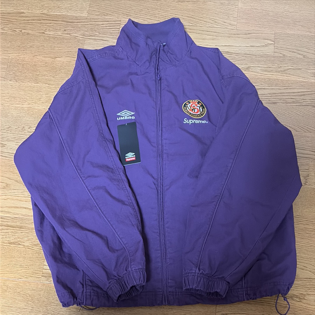 Supreme x Umbro Cotton Ripstop Track Jacket (26SS) "Plum"