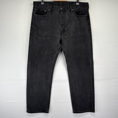 古着 リーバイス Levi's デニムパンツ 505 ストレート ジーンズ ジーパン 長ズボン 大きいサイズ w40 L32 ブラック メンズ