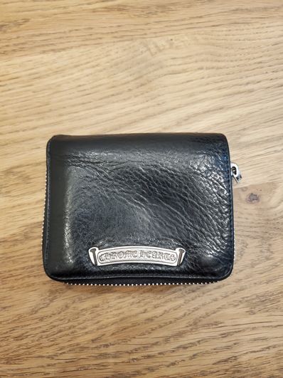 Chrome Hearts Square Zipville Wallet / Leather "Black"