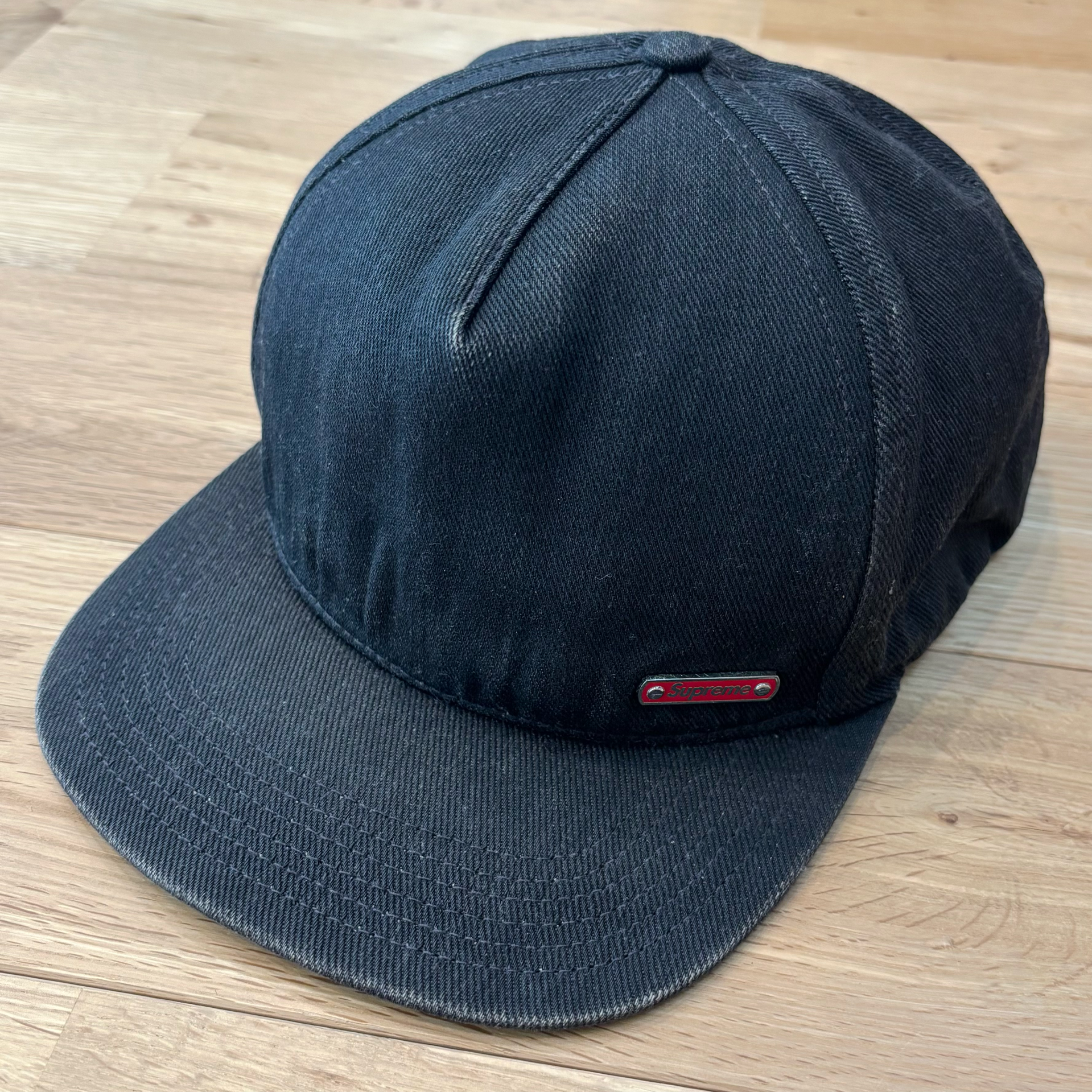 Supreme Enamel Logo 5-Panel エナメルロゴ 黒 キャップ シュプリーム ブラック