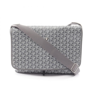 ゴヤール GOYARD カペシアンMM ショルダーバッグ バッグ PVCコーティングキャンバス レザー メンズ レディース グレー系 / ホワイト系 【中古】