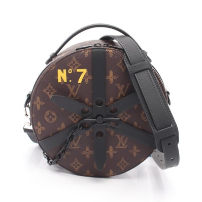 ルイ・ヴィトン LOUIS VUITTON ホイールボックス 2WAY ハンドバッグ バッグ PVCコーティングキャンバス レザー モノグラム メンズ レディース ブラウン系 / ブラック系 M59706 【中古】