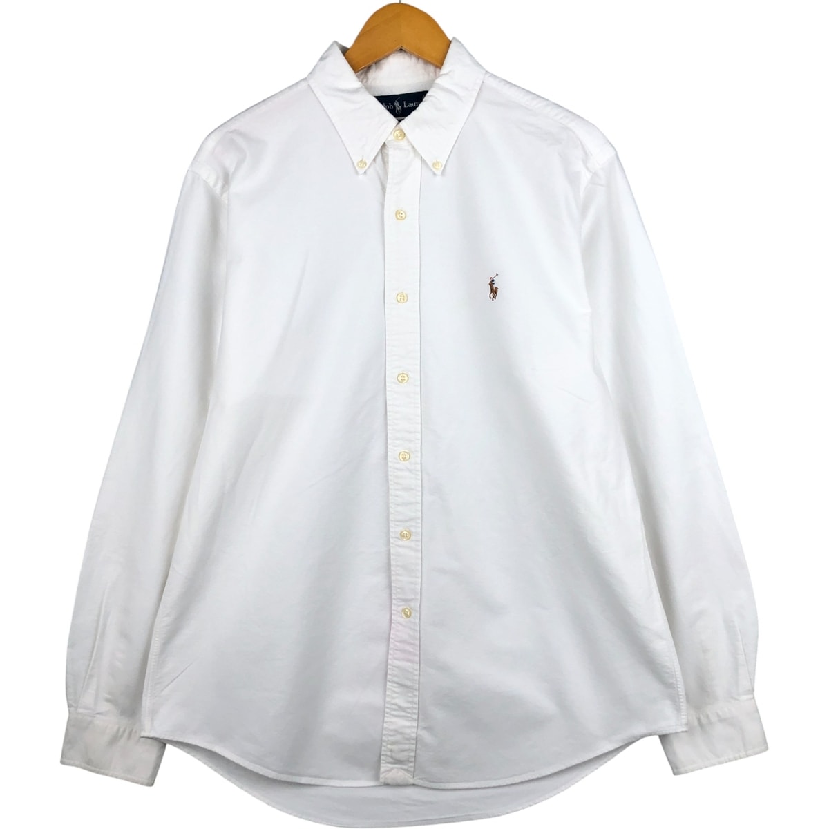 古着 ラルフローレン Ralph Lauren CUSTOM FIT 長袖 ボタンダウンシャツ メンズL相当/eaa590549
