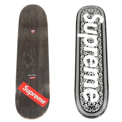 【中古】シュプリーム Supreme 2021年秋冬 Celtic Knot Skateboard スケートボード デッキ スケボー ブラック【サイズ8.5×32.125】【メンズ】