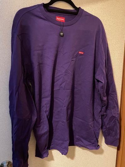 Supreme Small Box L/S Tee "Purple"(21SS)