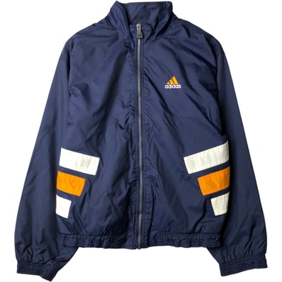 古着 80~90年代 アディダス adidas バックロゴ ナイロンジャケット メンズS相当 ヴィンテージ/eaa643633