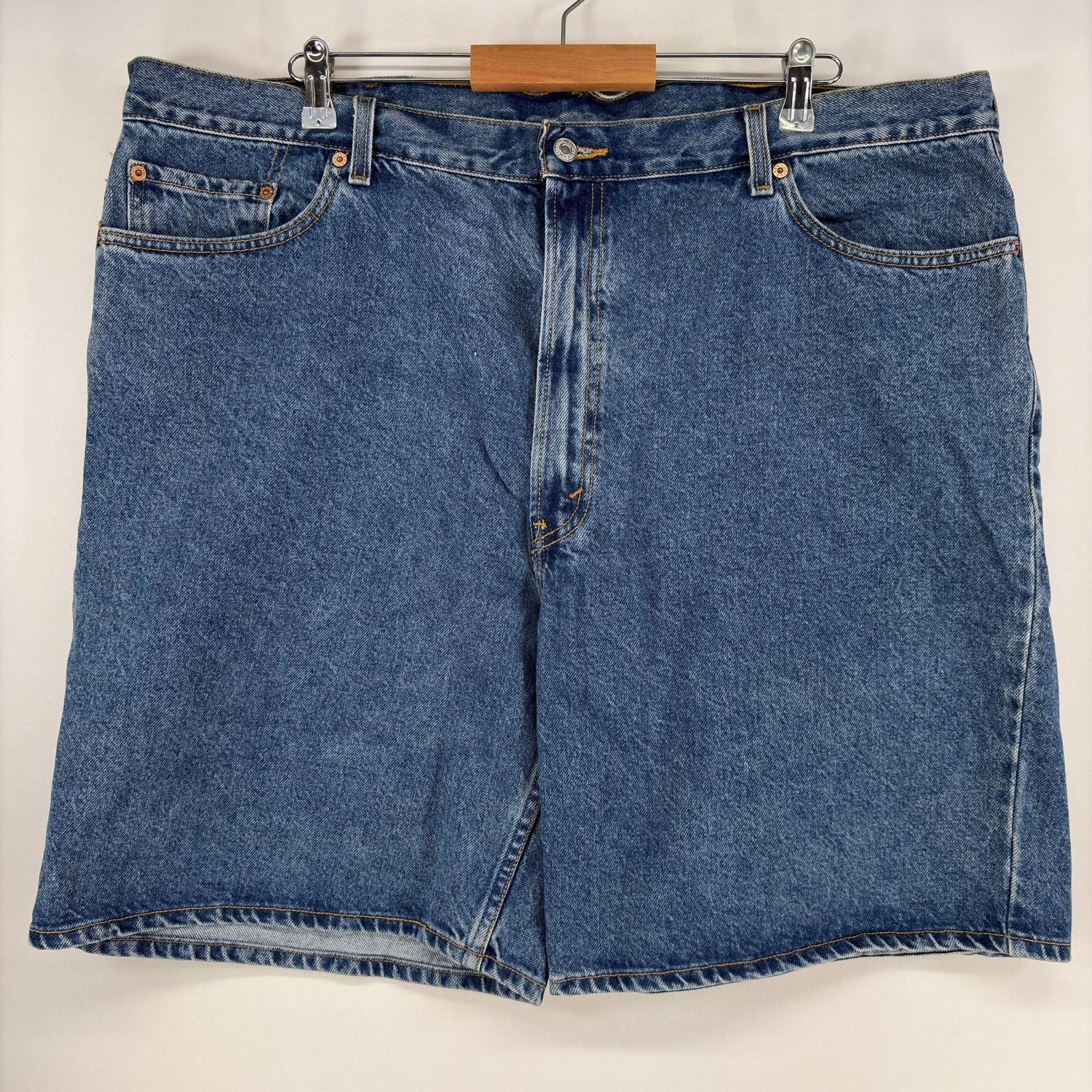 古着 リーバイス Levi's ショートパンツ 550 テーパード ハーフパンツ ジップ 大きいサイズ w46 ブルー メンズ