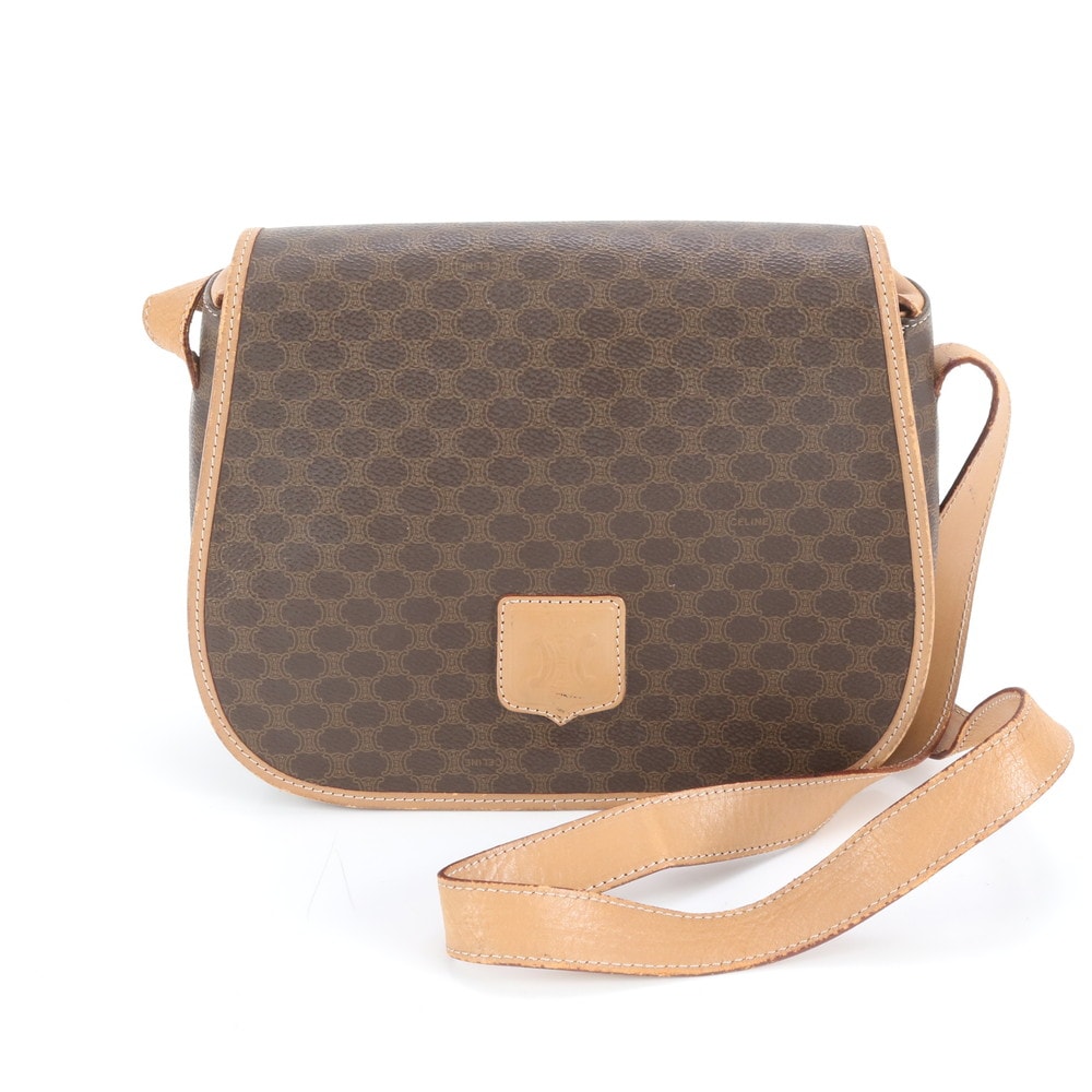 ■美品 セリーヌ マカダムクロスボディショルダーバッグ