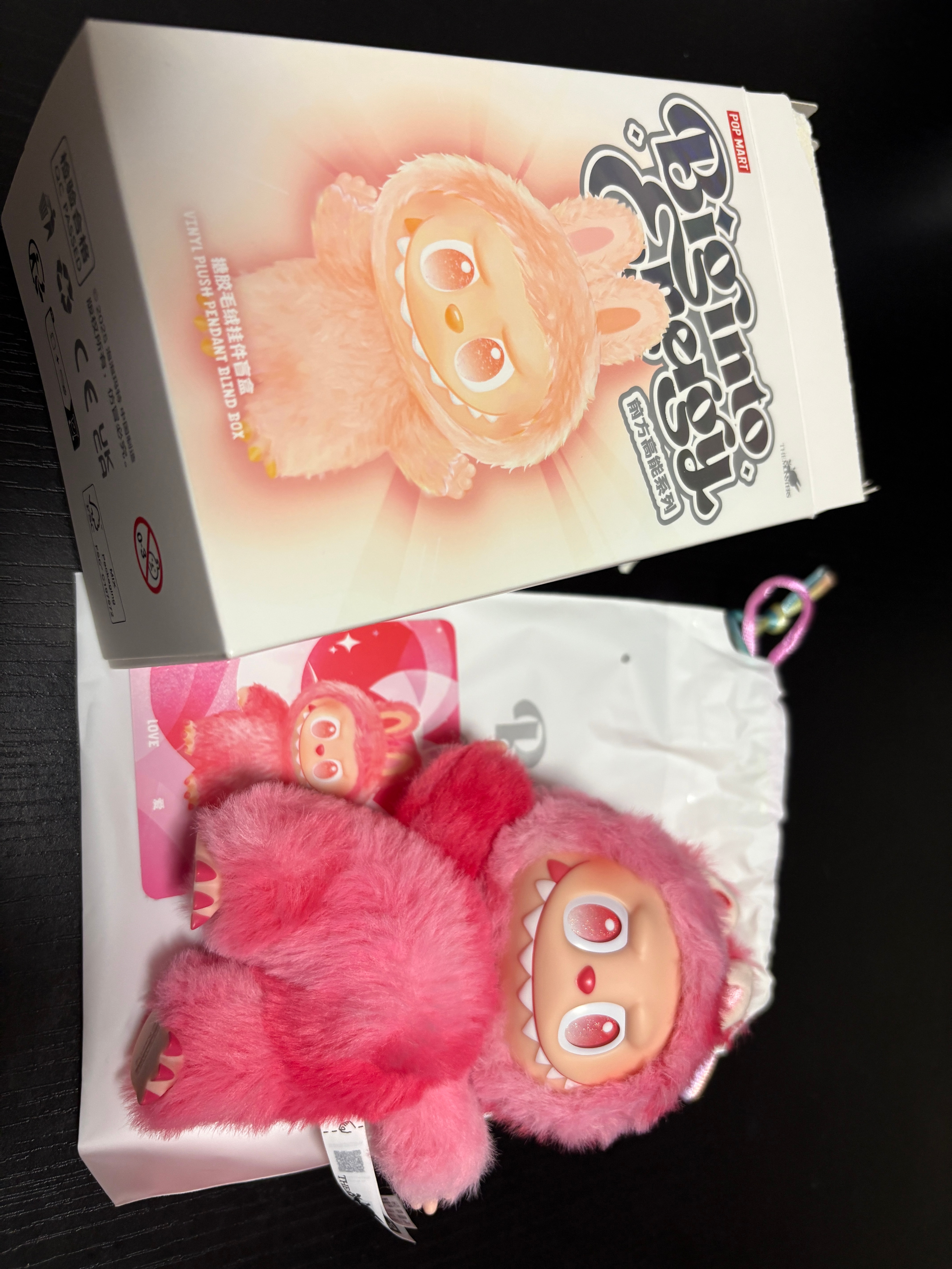 POP MART THE MONSTERS (LABUBU) Big into Energy Series Plush Pendant LOVE