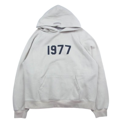 FEAR OF GOD フィアオブゴッド ESSENTIALS 1977 Relaxed Hoodie エッセンシャルズ プルオーバー スウェット パーカー ベージュ系 XL【中古】