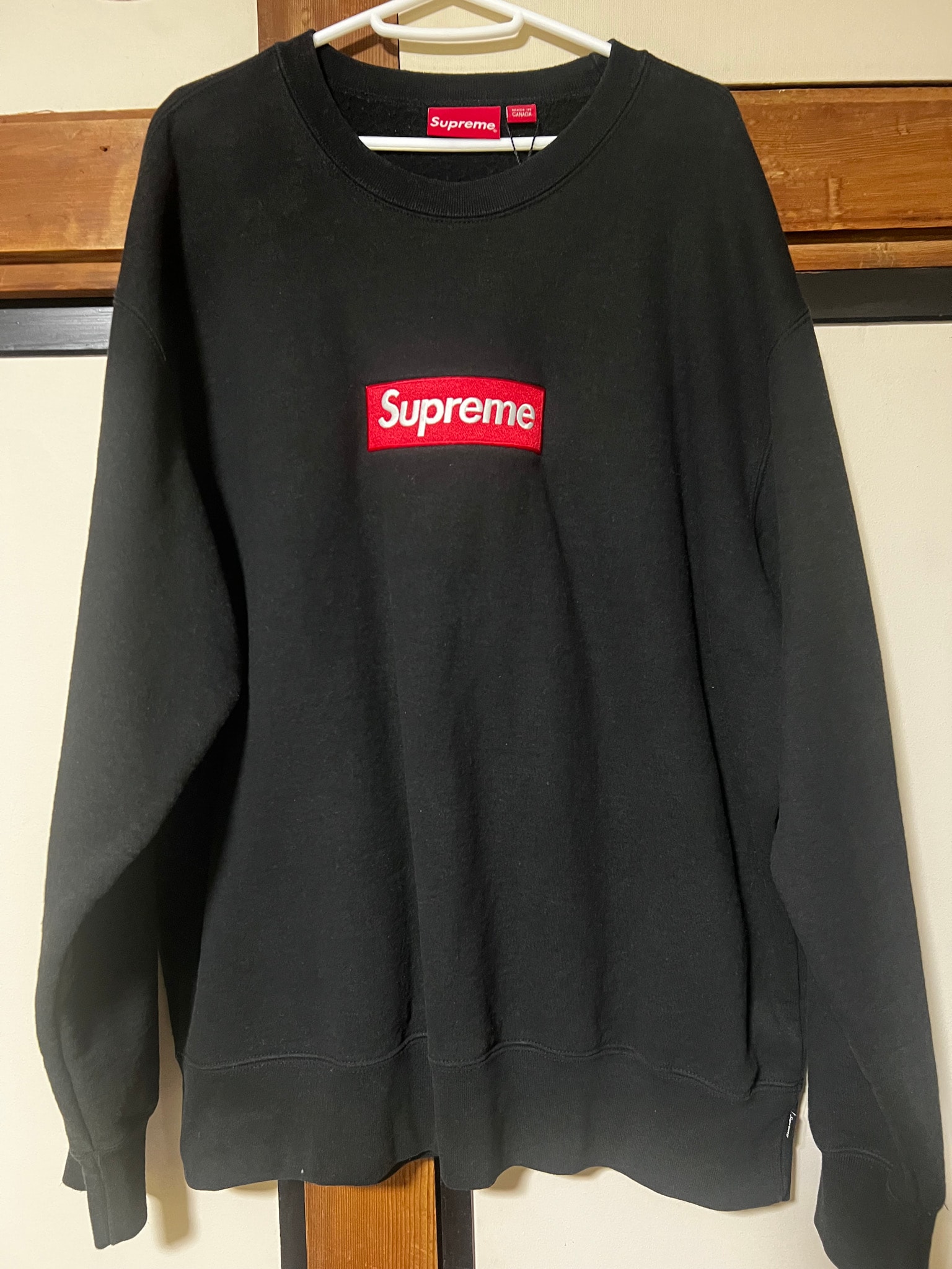 Supreme Box Logo Crewneck "Black" (22FW)