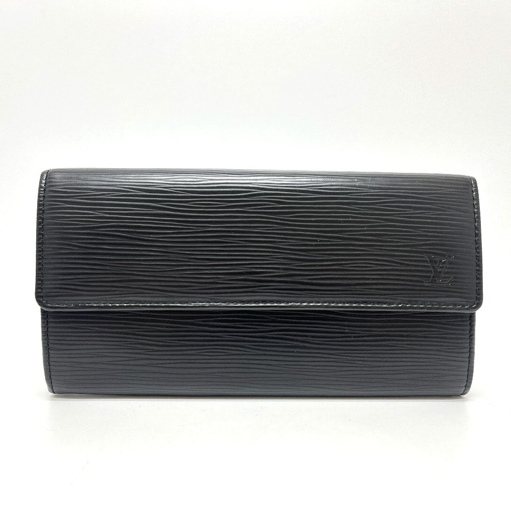 ルイヴィトン LOUIS VUITTON ポルトフォイユ サラ M63742 2つ折り 財布 ウォレット 長財布 エピレザー ブラック