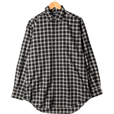 古着 ラルフローレン Ralph Lauren POLO GOLF ポロゴルフ 長袖 コットンチェックシャツ メンズM相当/eaa570164