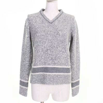 極美品 クリスチャンディオール ニット グレー 38 054S01AM303