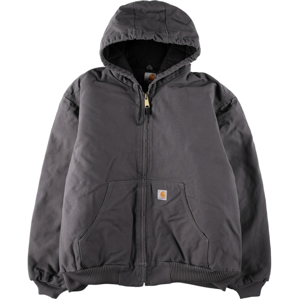 古着 カーハート Carhartt アクティブジャケット 中綿入り ダックフルジップパーカー USA製 メンズXXL相当/eaa673797