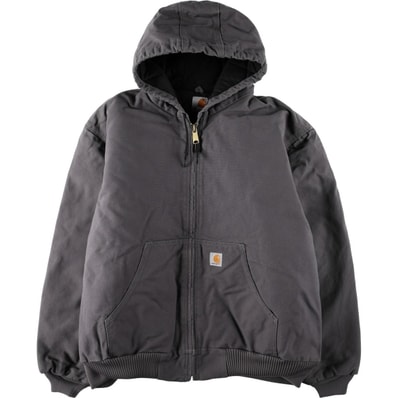古着 カーハート Carhartt アクティブジャケット 中綿入り ダックフルジップパーカー USA製 メンズXXL相当/eaa673797